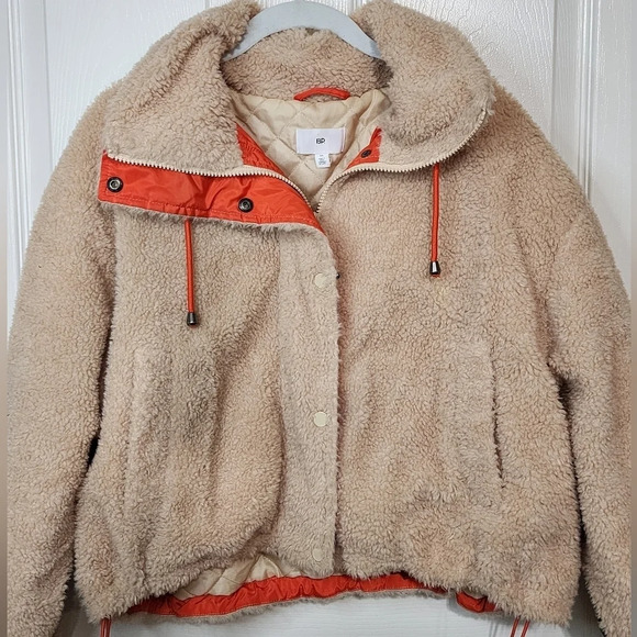 BP by NORDSTROM Faux Cropped Shearling Jacket - Picture 4 of 11